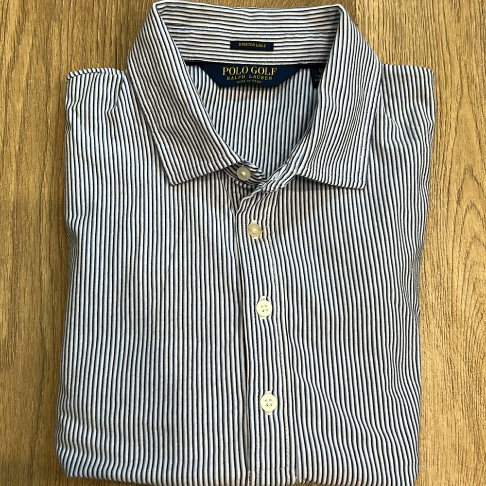 Polo Ralph Lauren Golf Stretch Lisle Striped Polo Shirt |Size XL